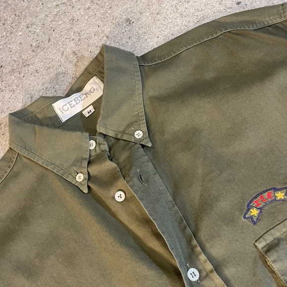 VINTAGE ICEBERG ITALY MILITARY SHIRT - Picture 3 of 4